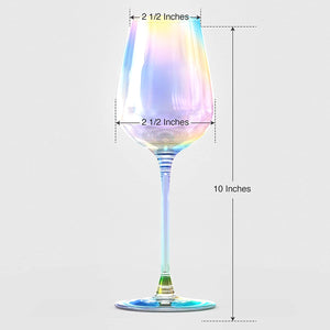 Iridescent Glasses - Crystal Luster Radiance Set of 4 - EK CHIC HOME