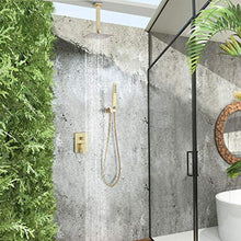 Load image into Gallery viewer, Ceiling Rain Shower Set with Handheld Shower Bathroom Shower Combo Set Luxury - EK CHIC HOME