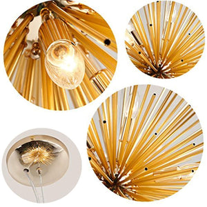 Golden Sputnik Chandelier Pendant Lighting Fixture - EK CHIC HOME