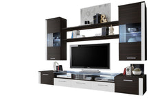 Load image into Gallery viewer, Wall Unit Modern Entertainment Center with LED Lights Fresh (White/Black) - EK CHIC HOME