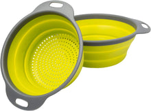 Load image into Gallery viewer, Colander Set - 2 Collapsible Colanders (Strainers) Set - EK CHIC HOME