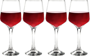 Wine Glasses, Set of 12 Red Wine Glasses, 12.75 Ounce Clear - EK CHIC HOME