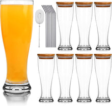 Load image into Gallery viewer, Drinking Glasses with Lids and Straws,15 OZ - EK CHIC HOME