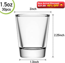 Load image into Gallery viewer, 30 Pack Heavy Base Shot Glass Set - EK CHIC HOME