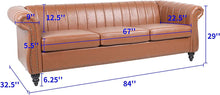 Load image into Gallery viewer, Chesterfield Sofa for Living Room, 3 Seater Sofa - EK CHIC HOME