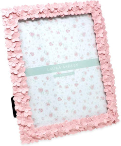 5x7 Pink Flower Textured Hand-Crafted Resin Picture Frame - EK CHIC HOME