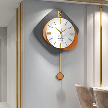 Load image into Gallery viewer, Modern Wall Clocks with Pendulum, Silent Wall Clock Non Ticking - EK CHIC HOME
