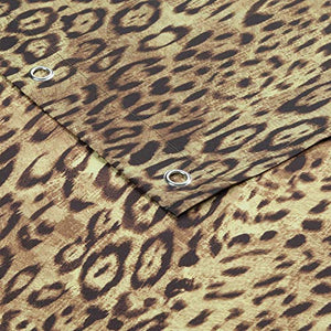 Leopard Shower Curtain,Fabric Shower - EK CHIC HOME