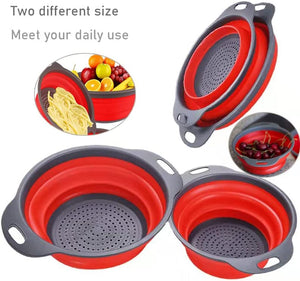 Collapsible Colander, BPA Free Silicone Collapsible Colander - EK CHIC HOME
