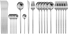 Load image into Gallery viewer, Flatware Set 24 Piece, Stainless Steel With Titanium Colorful Plated, Rainbow Color Cutlery Set Service For 6 - EK CHIC HOME