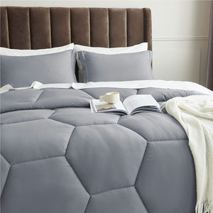 Comforter Set 3 Pieces - Bedding Set Washable for All Season - EK CHIC HOME