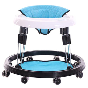 Adjustable Height Portable Baby Toddlers Sit-to-Stand Learning Walker with Wheels - EK CHIC HOME