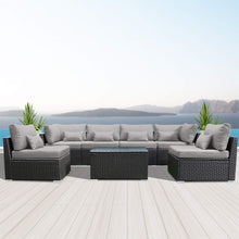 Load image into Gallery viewer, Patio Furniture Sets Modular Sectional Sofa Outdoor Wicker Patio Furniture Sets - EK CHIC HOME