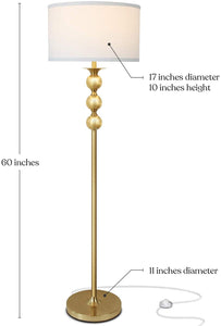 Free Standing Boho Floor Lamp - Tall Pole Light - EK CHIC HOME