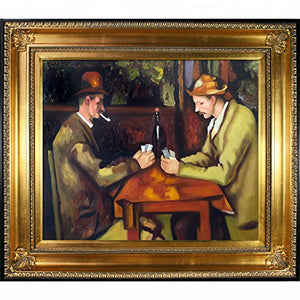 Card Players with Pipes Regency Frame, Gold - EK CHIC HOME