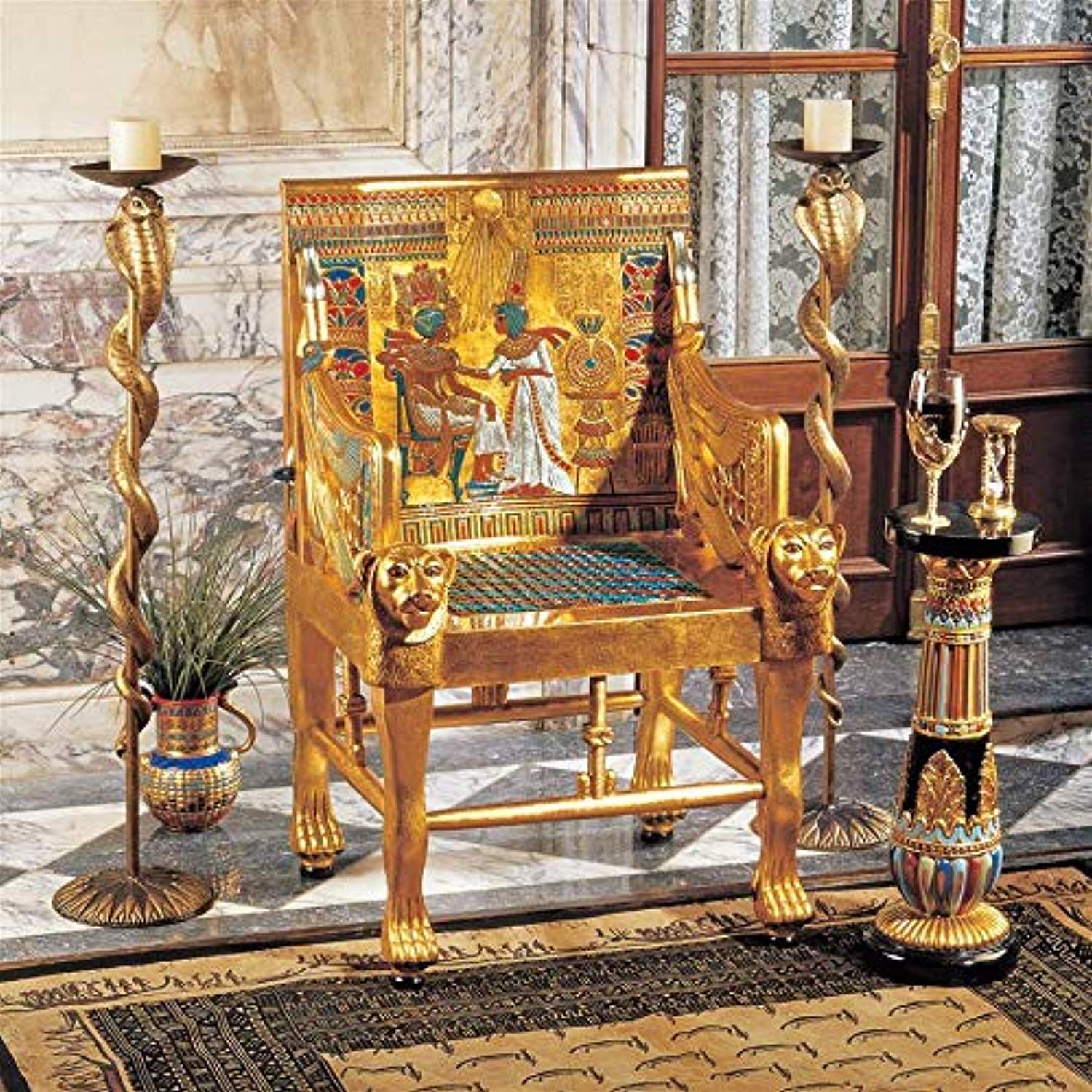 King Tutankhamen's Tomb Egyptian Throne Chair