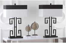 Load image into Gallery viewer, Greek Key Gold 24-inch Table Lamp (Set of 2) - EK CHIC HOME