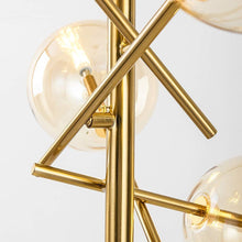Load image into Gallery viewer, Sputnik Chandelier Floor Lamp - 4-Lights Glass Shade - EK CHIC HOME