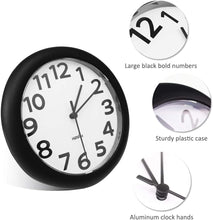 Load image into Gallery viewer, 2 Pack Silent Wall Clock, 10 Inch Non Ticking Quiet Digital - EK CHIC HOME