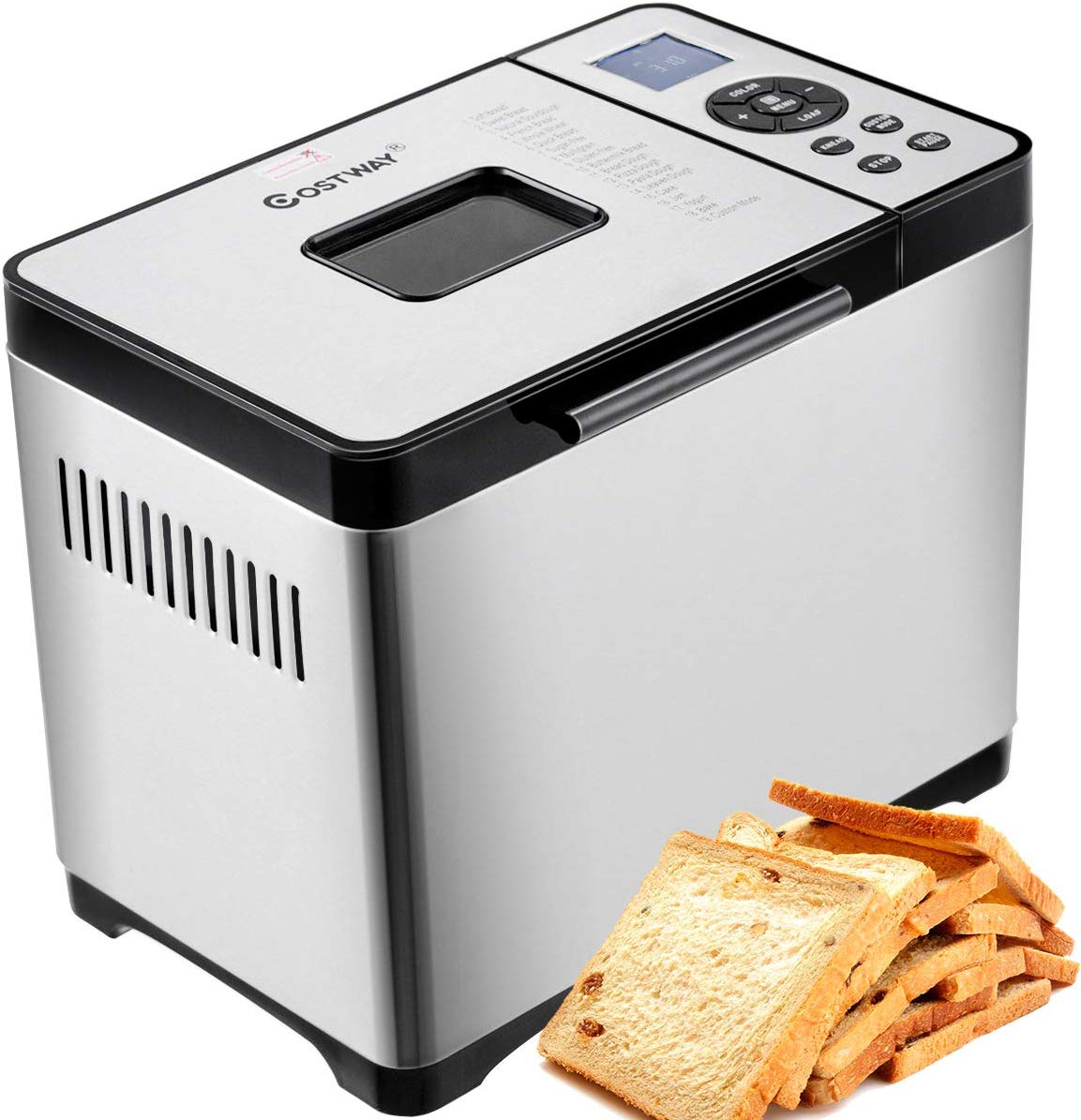Bread Maker Stainless Steel Automatic Programmable Bread Machine