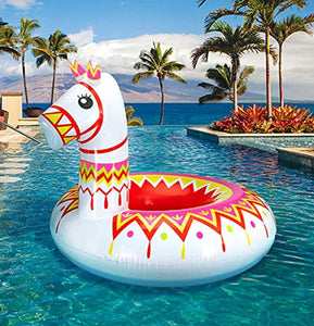 Llama Pool Float Party Water Toys Supplies - for Adults & Kids - EK CHIC HOME
