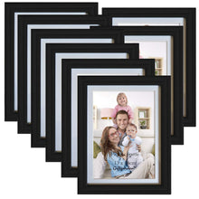 Load image into Gallery viewer, 5x7 Inch Picture Frame Set Display Photo 5x7, 8 Pcs Black - EK CHIC HOME