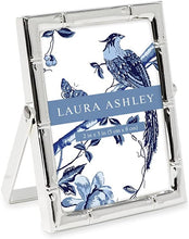 Load image into Gallery viewer, 2x3 Silver Bamboo Metal Picture Frame (Vertical) with Pull-Out Easel Stand - EK CHIC HOME