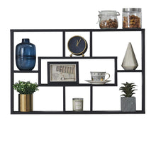 Load image into Gallery viewer, 7 Cubes Floating Shelf, Geometric Wall Mounted Cube Shelves for Display and Storage, White Finish - EK CHIC HOME