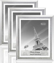 Load image into Gallery viewer, Sparkle Crystal Silver Mirror Glass Photo Frame 11x14 inch  2 Piece Pack . - EK CHIC HOME