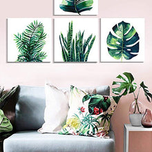 Load image into Gallery viewer, Leaf Home Wall Decorations Canvas Prints Boho  Set of 4 Piece 12&quot; X 12&quot; - EK CHIC HOME