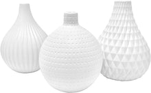 Load image into Gallery viewer, White Ceramic Vase Set, Great for Decorating Kitchen - EK CHIC HOME