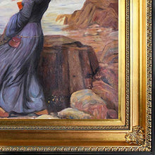 Load image into Gallery viewer, Miranda-The Tempest Framed Oil Painting by John William Waterhouse - EK CHIC HOME