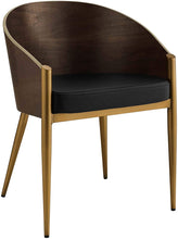 Load image into Gallery viewer, Cooper Mid-Century Chair Upholstered W/Gold Legs - EK CHIC HOME