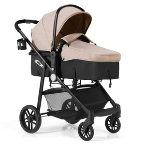 Baby Stroller, 2 in 1 Convertible Carriage Bassinet to Stroller - EK CHIC HOME