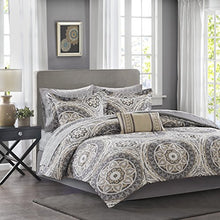 Load image into Gallery viewer, 9 Pieces Taupe Bedding Set Queen Size - EK CHIC HOME