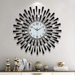 Large Wall Clocks for Living Room-Modern Gold Silent - EK CHIC HOME