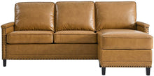 Load image into Gallery viewer, Modern Leather Sectional, Tan - EK CHIC HOME