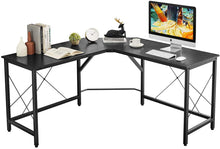 Load image into Gallery viewer, L-Shaped Desk 59&quot; Computer Corner Desk(White Marble) - EK CHIC HOME