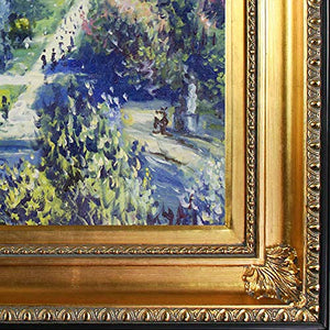 Monet Les Tuileries Oil Painting with Regency Gold Frame - EK CHIC HOME