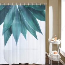 Load image into Gallery viewer, Vintage Shower Curtain Abstract Palm Leaves Set - EK CHIC HOME