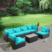 Load image into Gallery viewer, Patio Furniture Sets Modular Sectional Sofa Outdoor Wicker Patio Furniture Sets - EK CHIC HOME