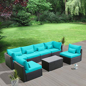 Patio Furniture Sets Modular Sectional Sofa Outdoor Wicker Patio Furniture Sets - EK CHIC HOME