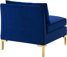 Load image into Gallery viewer, 8-Piece Performance Velvet Sectional Sofa, Navy - EK CHIC HOME