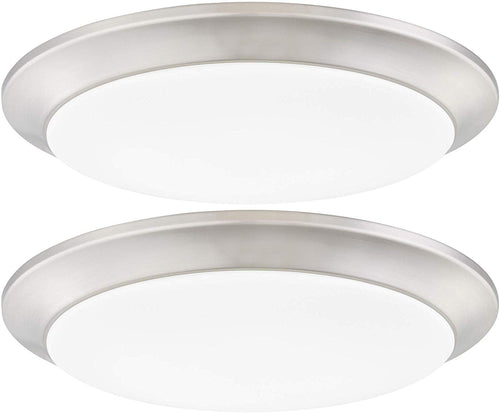 LED Flush Mount Ceiling Lighting Fixture, 9 Inch- 2-Pack - EK CHIC HOME