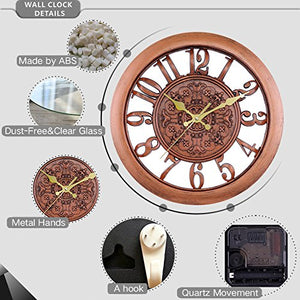 11" Vintage Arabic Numeral Design Wall Clock - EK CHIC HOME