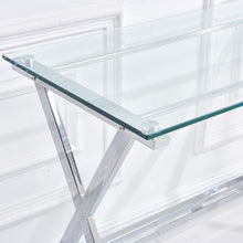 Load image into Gallery viewer, Tempered Glass Computer Desk Modern - EK CHIC HOME