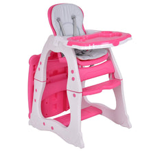 Load image into Gallery viewer, Baby High Chair, 3 in 1 Infant Table and Chair Set, Convertible Booster Seat with 3-Position - EK CHIC HOME