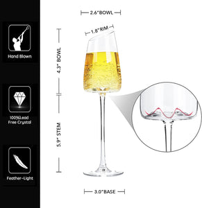 Modern Champagne - Premium Crystal Hand-Blown Long Stem - EK CHIC HOME