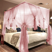 Load image into Gallery viewer, 4 Corners Post Canopy  Royal Luxurious  Decoration - EK CHIC HOME