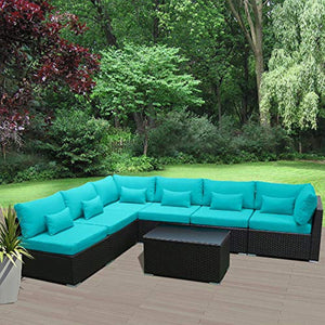 Patio Furniture Sets Modular Sectional Sofa Outdoor Wicker Patio Furniture Sets - EK CHIC HOME